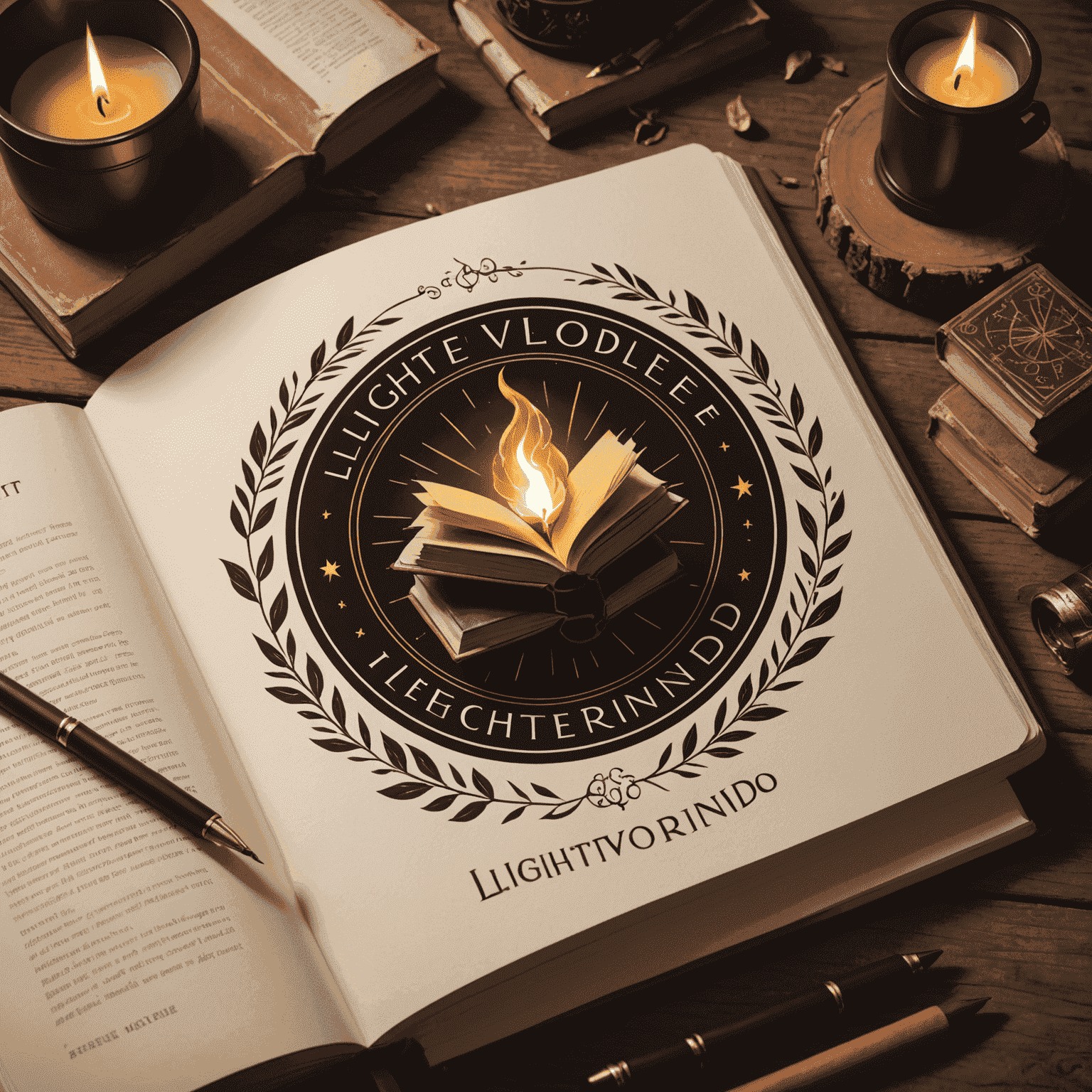 Logotipo da Lightvolrendo com elementos que representam Simone Tebet e livros